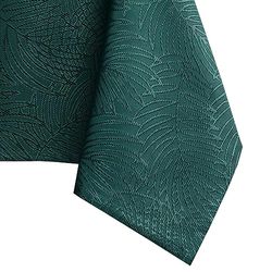 AmeliaHome Tablecloth 140 x 160 cm, Stain Protection, Lotus Effect, Washable, Waterproof, Gaia Ornament, Bottle Green