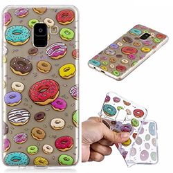 Janeqi Cover for Samsung Galaxy A8 2018 (5.6 Inches) – TPU Painted Soft Case Cover for Samsung Galaxy A8 2018 (5.6 Inches) [GTTPU12/Donut]