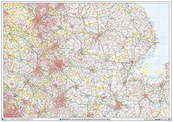 Postcode Sector Map - (S11) - Lincolnshire & Derbyshire - Wall Map-Plastic Coated
