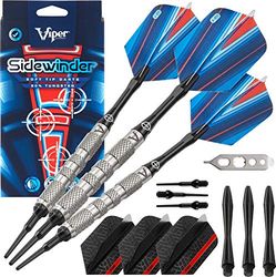 Viper by GLD Products Sidewinder 80% tungsténio ponta suave daros, serrilhado grosso, 18 g, prata, 21-3226-18