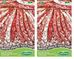Germisem Borlotto Lingua de Fuoco Nano Semi di Fagioli Francesi 100 g (Confezione da 2)
