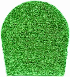 Grund Badmatta 32 mm 100 % polyakryl, ultramjuk, halkfri, Oeko-Tex certifierad, 5 års garanti, LEX, toalettlocksöverdrag 47 x 50 cm, grön