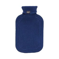 Fashy Hot Water Bottle with Turtleneck Knitted Cover Marine 2 L