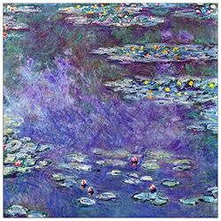 ArtPlaza Panel Decorativo-Monet Claude Water Lily Pond III, Madera, Multicolor, 100x1.8x100 cm