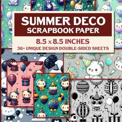 Summer Deco Scrapbook Paper: Sunny Designs To Use For Card Making, Decoupage, Mixed Media And More