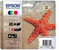EPSON Multipack 4 Colours 603 XL Black/Std. CMY, C13T03A94020