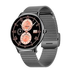 Cool Smartwatch Ultrathin + 2 cinghie (moled, chiamate, salute, sport) nero, Nero, Grande