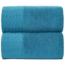 GC GAVENO CAVAILIA Asciugamani in cotone egiziano – Set di 2 asciugamani super assorbenti – 600 g/m² extra spessi ad asciugatura rapida – asciugamani multiuso per bagno, colore: verde acqua