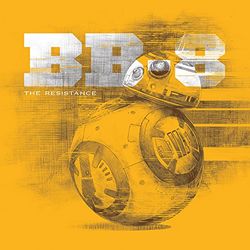 Star Wars Episode VII-BB-8-Tela, 40 x 40 cm, Motivo: Impronte, Colore: Multicolore