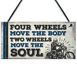 RED OCEAN Vintage Retro Motorbike Motorcycle Racing Wall Man Cave Garage Hanging Sign