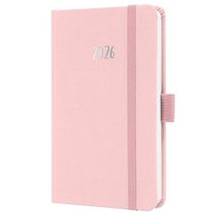 SIGEL J6404 Wochenkalender Jolie 2026, ca. A6, hellrosa: Agenda Jolie, Feel, Soft Rose, Hardcover