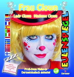 Eulenspiegel motief set vrouw clown