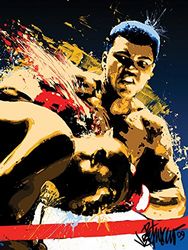 MUHAMMAD ALI Stung-Petruccio 60x80cm Canvas Print, Meerkleurig, 60 x 80 cm