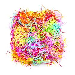 Baker Ross Tejido triturado de color arcoíris: suministros creativos de arte para niños, manualidades de primavera, papel de regalo y decoraciones (paquete de 50g)