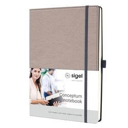SIGEL CO692 Notizbuch Conceptum, ca. A4, dotted, beige: Notebook Conceptum, Casual, Hardcover