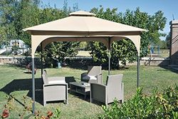 Verdemax 8336 Mercurio Gazebo Métal Ecru 3 x 3 x 2,9 cm