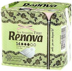 Renova First Compresas Normal Con Alas | 14 Compresas | Ultrafinas y Super Absorbentes