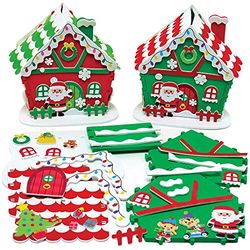 Baker Ross Atelier du Père Noel à Construire - Lot de 2, Jouet de Construction Enfant (FX281)
