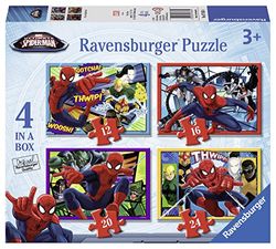 Ravensburger - Puzzle Marvel: Spiderman, Puzzle 3 Años o Más, Puzles Niños 3 Años, Rompecabezas Niños, Regalo Niño 3 Años, Ravensburger Puzzle, 4 puzzles infantiles 3 años