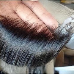 Larin Hair Natural straight - Raw donor hair HD 5X5 CLOSURE 20