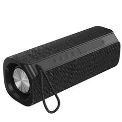 PRENDELUZ Draagbare bluetooth-luidspreker, draadloze Bluetooth 5.0-luidspreker, 6 W, USB, microsd, ingebouwde accu met 1200 mAh, zwart