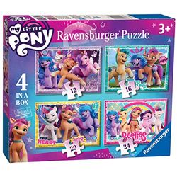 Ravensburger - Puzzle: My Little Pony, Puzzle 3 Años o Más, Puzles Niños 3 Años, Rompecabezas Niños, Regalo Niño 3 Años, Ravensburger Puzzle, 4 puzzles infantiles 3 años