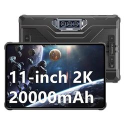 OBA OUKITEL RT8 wytrzymały tablet 11 cali FHD+, bateria 20000 mAh, procesor Helio G99, 12 GB+256 GB (TF 1TB), wytrzymały tablet, 48 MP + 32 MP aparat z systemem Android 13, IP68/IP69K, wodoodporny,