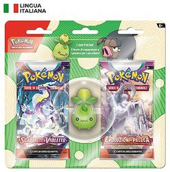 Confezione con gomma per cancellare Ritorno a scuola del GCC Pokémon - Smoliv (una gomma per cancellare targata Pokémon e due buste di espansione), edizione in italiano