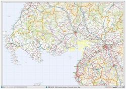 Postcode Sector Map - (S15) - South West Scottish Borders - Wall Map-Plastic Coated 2A (119cm x 168cm)