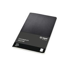 SIGEL CO862 Notizheft Conceptum, ca. A5, kariert, schwarz: Notebook Conceptum, Classic, Softcover