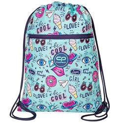 Coolpack Mint Dodles sporttas met trekkoord, uniseks, kinderen, eenheidsmaat, Meerkleurig, Eén maat