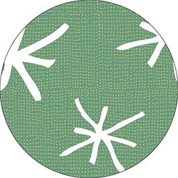 Bonateks, Ronde digitaal bedrukte muismat, antislip onderkant, voor kantoor en thuis, diameter: 22 cm