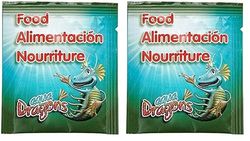Paquete de Comida Inicial Aqua Dragon para Mascotas, Actividad educativa Stem, eclosión y Crecimiento, pequeña Criatura acuática, 10 g (Paquete de 2)
