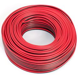 Luidsprekerkabel 2x0,50mm2-50m - rood-zwart - CCA - audiokabel - luidsprekerkabel