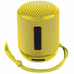 PRENDELUZ Mini altoparlante giallo portatile con Bluetooth subwoofer per esterni