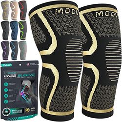 MODVEL Kniebandenset voor dames en heren, ademende knieondersteuning, maat XXXL