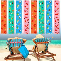 Boao 8 Pack Towel Bands for Beach Chairs Clips Pool Lounge Cruise Chair Strap Holder Elastic Windproof Accessories Summer (Fruit, 15.75 x 1.97 Inch) (WAD-Boao-1740488)