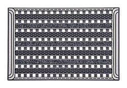 Home2Fashion PUR GridClean Deurmat, TPE-VC, 100% duurzaam, metallic antraciet, 59 x 39 cm