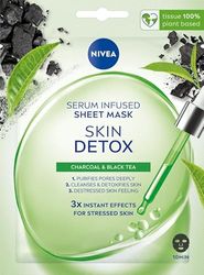 NIVEA Skin DETOX - Maschera in fogli con siero disintossicante, confezione da 1