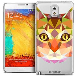 Caseink - fodral Galaxy Note 3 [kristall HD polygon serie djur - hårt - ultratunt - tryckt i Frankrike] katt