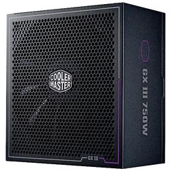 Cooler Master GX III Gold 750 PSU - 750 W, 80 PLUS Gold, supporto ATX 3.0, 90% di efficienza, soglia alta temperatura, ventola HDB 135mm, modalità Zero RPM, completamente modulare - 10 anni garanzia