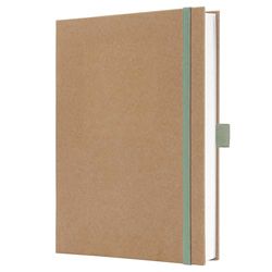 SIGEL JN841 Notizbuch Jolie, ca. A5, blanko, mintgrün, braun: Notebook Jolie, Pure, Pure Mint, Hardcover