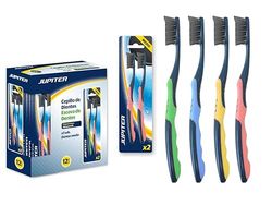 Zarivy Spazzolino da denti per adulti, 2 pezzi, setole morbide, testina ergonomica, pulizia efficace e cura dentale quotidiana.