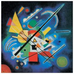 Artopweb Kandinsky Dipinti i blått, 1924-70 x 70 cm dekorativ panel, MDF (medeltät träfiberskiva), papper, bult, 70 x 70 cm