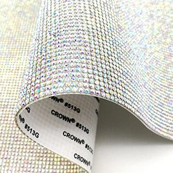 Lumeiy 20000 Pieces Bling Bling Rhinestone Crystal Sheet Crystal Self-Adhesive Sticker DIY Car Decoration Sticker Glitter Rhinestones Crystal Gem Stickers for Car Decoration 9.4 x 15.7 Inch