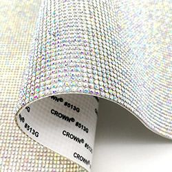 Lumeiy 20000 stuks Bling Bling Rhinestone Crystal Sheet Crystal Sticker DIY Auto Decoratie Sticker Glitter Steentjes Crystal Gem Stickers voor Auto Decoratie 9,4 x 15,7 Inch