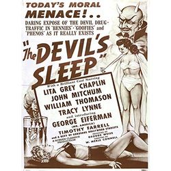 The Devils Sleep Bennies Phenos Drugs 1950er großer Kunstdruck, Wanddekoration, 45,7 x 61 cm