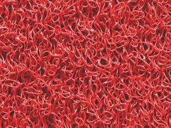 Hamat Tappeto d' Ingresso Curly in polymérique Rosso, 120 x 600 cm