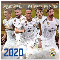Erik - CP20039 Calendrier Mural 2020 Real Madrid - 30 x 30 cm