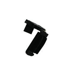GARDINIA Abrazadera de Soporte para Estores Plisados Concept, Compatible con Estores Plisados Concept y de Nido de Abeja, Sin Taladrar, Ajustable (12-25 mm), Plástico, Negro, Pack de 4 Piezas